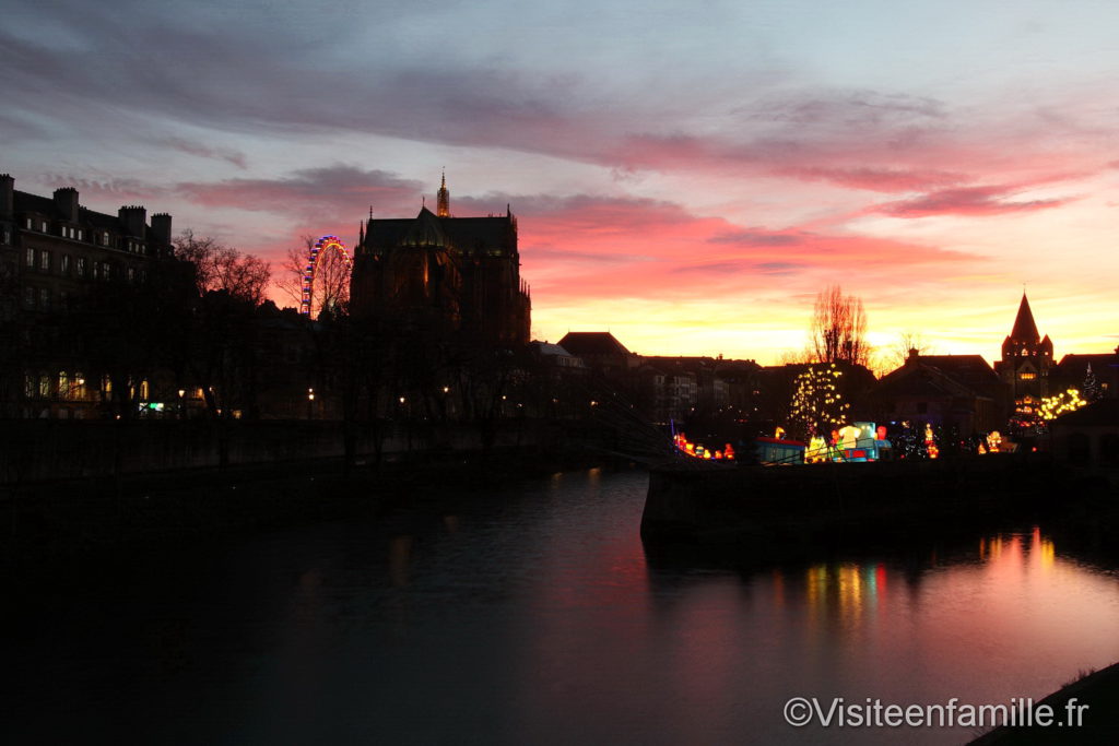 Sentier des lanternes en hiver Metz