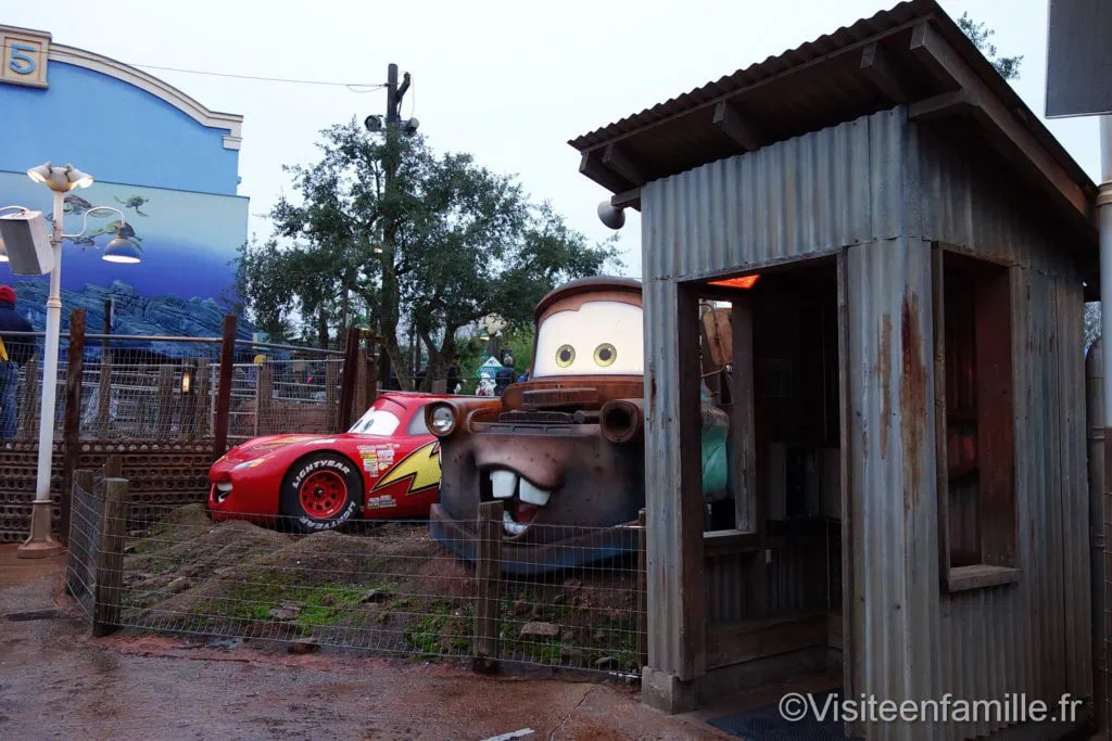 Les voitures de Cars à Walt Disney Studios Paris