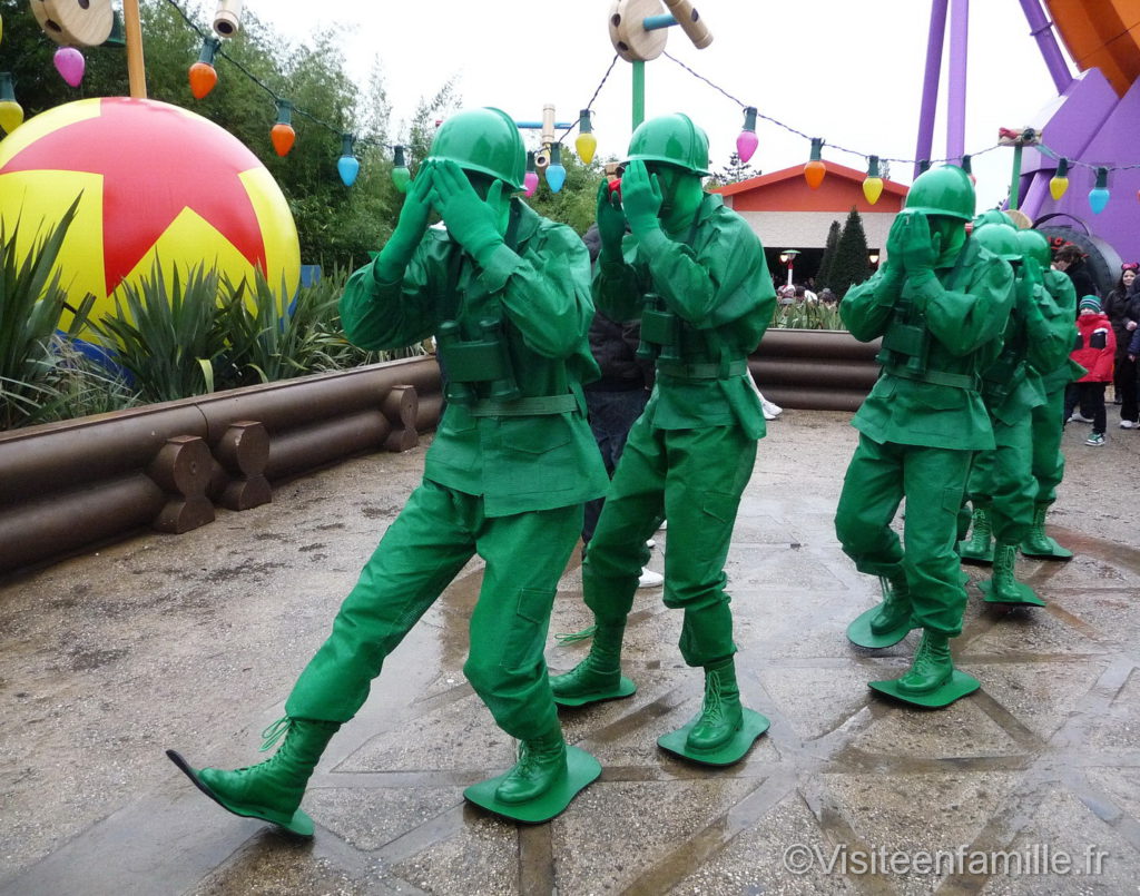 Les soldats de Toy Story à Walt Disney Studios Paris