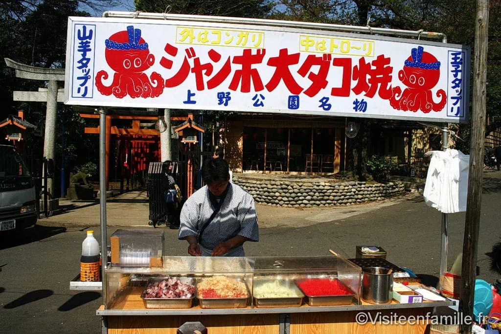 Vendeur poulpe japon