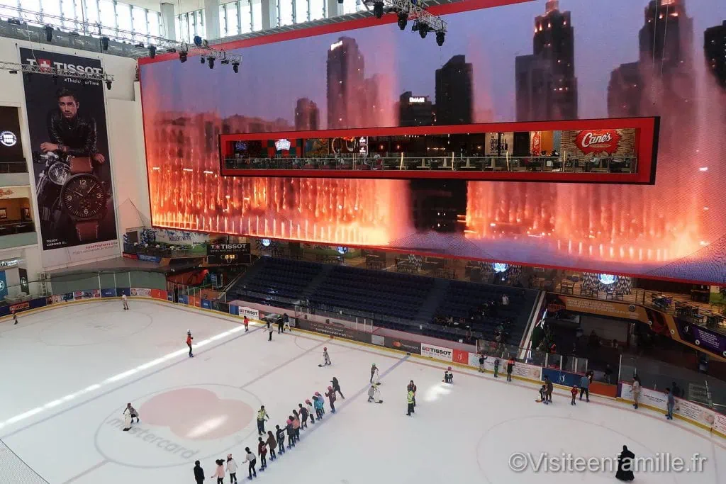 Patinoire dans le Dubai mall