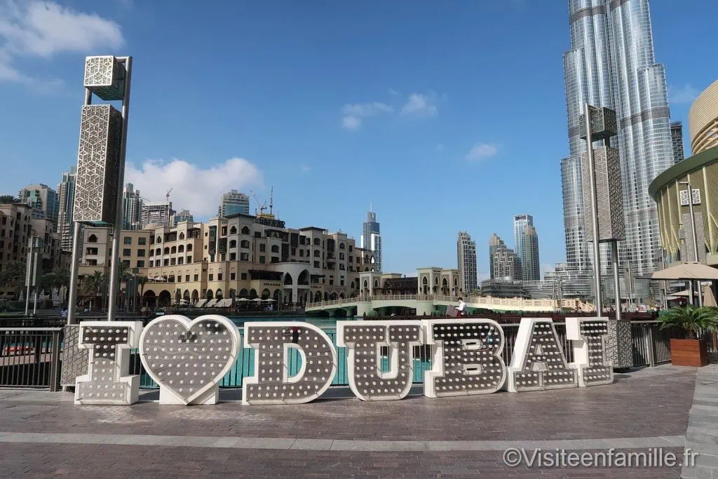 I love Dubai in Dubai Mall