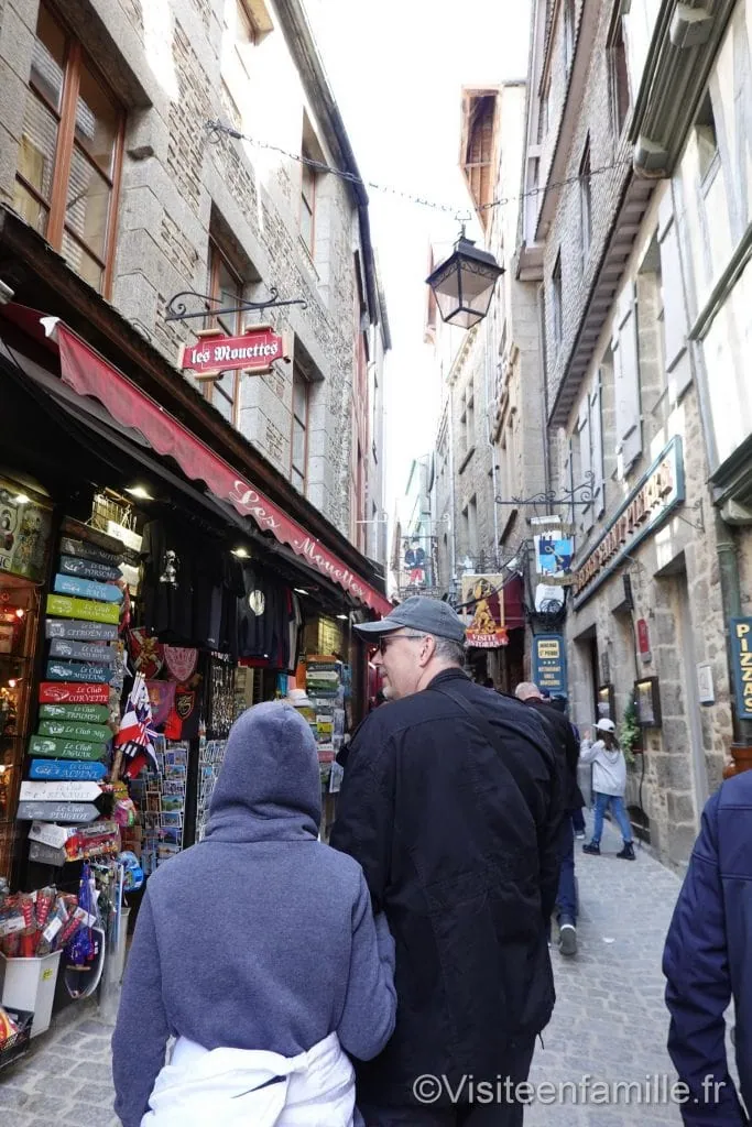 Les rues du mont Saint Michel