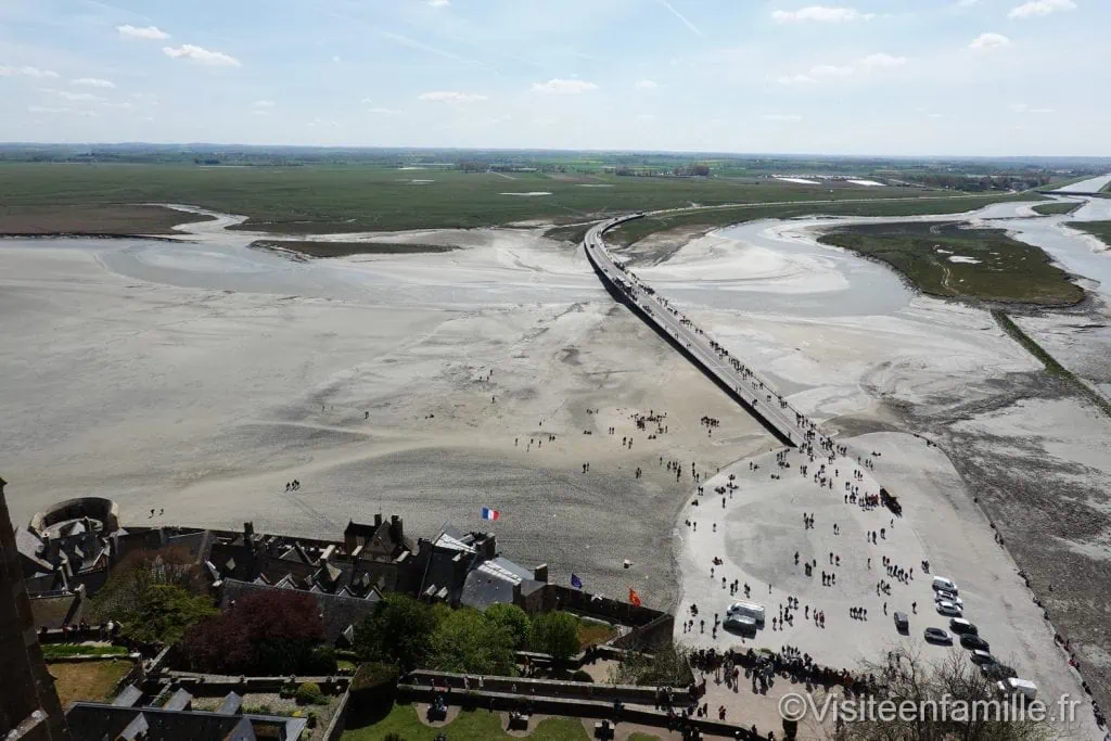 Vue depuis le haut du mont Saint Michel
