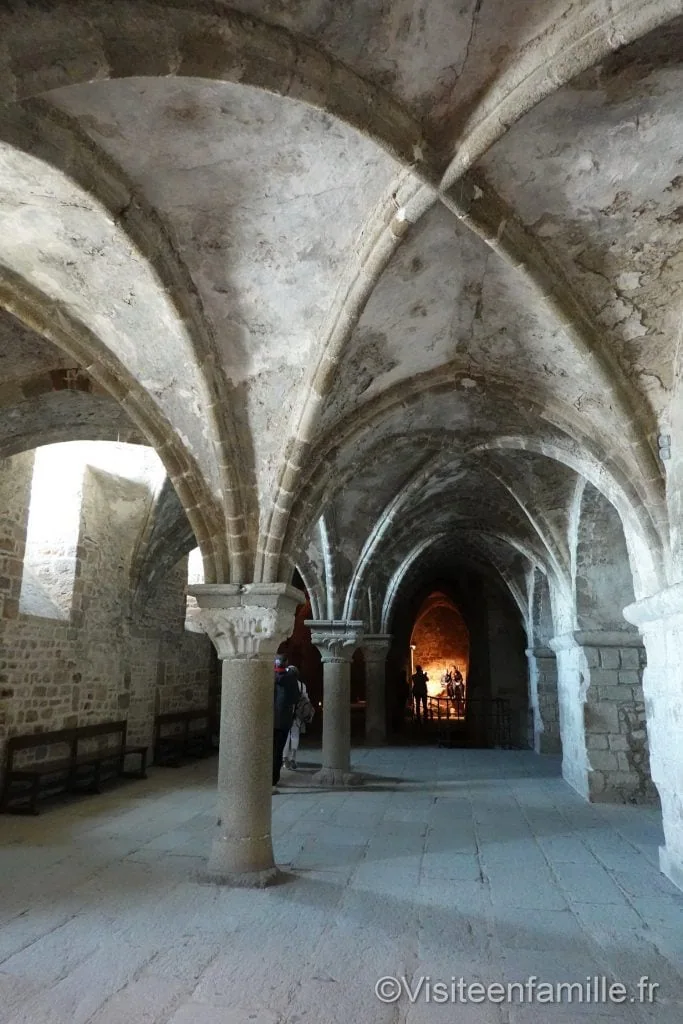 La salle aquilon du mont Saint Michel