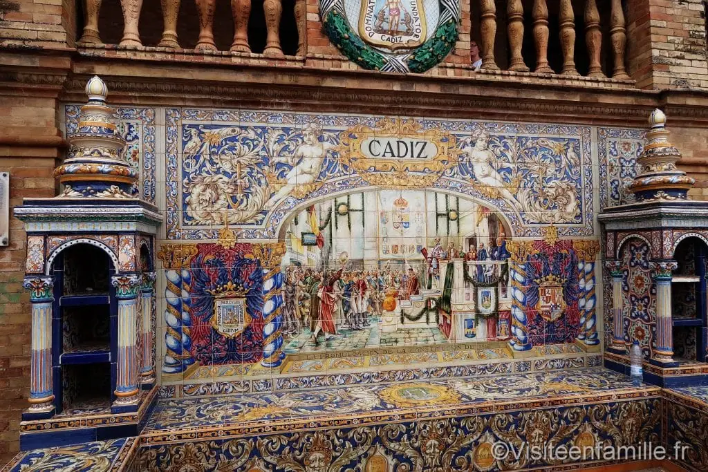 Mosaique de La Plaza de España