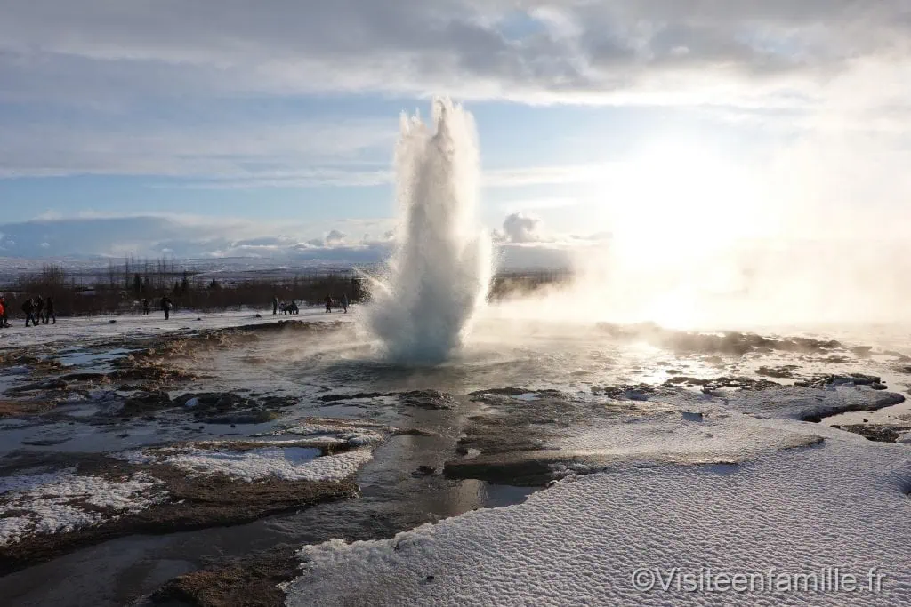 Eau du geysers de Geysir