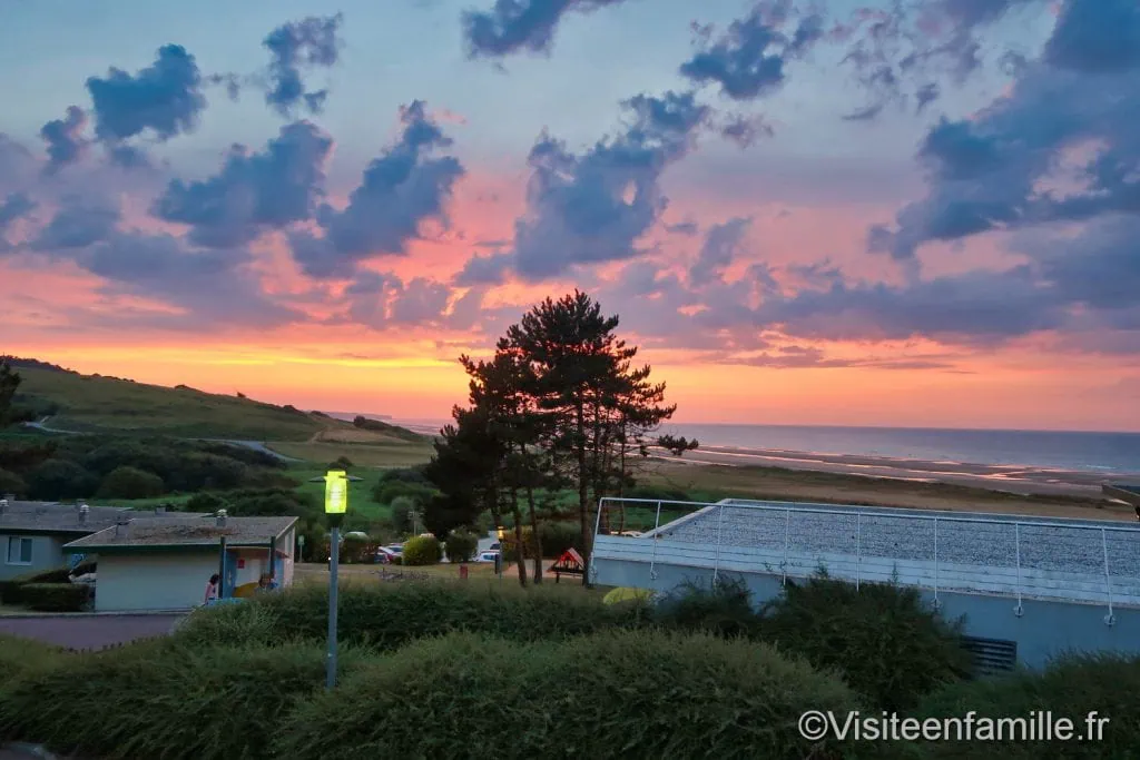Coucher de soleil sur Omaha beach