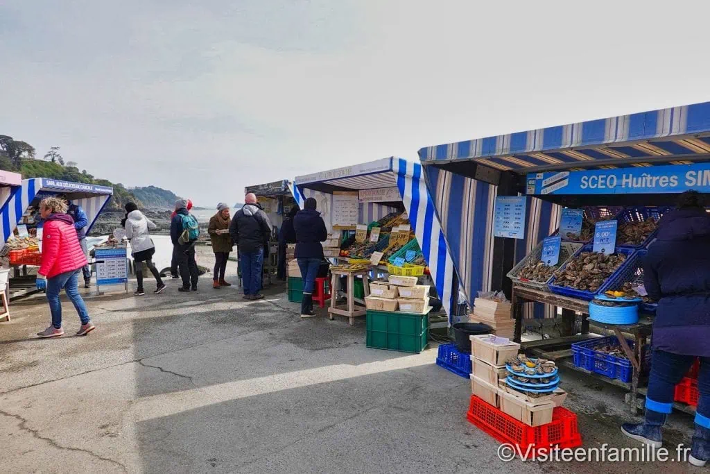 le marché aux huîtres de cancale