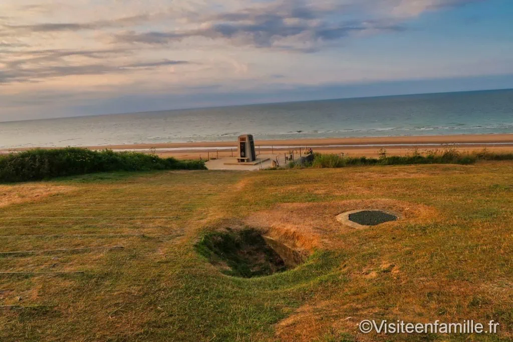 Trous d'obus Omaha beach