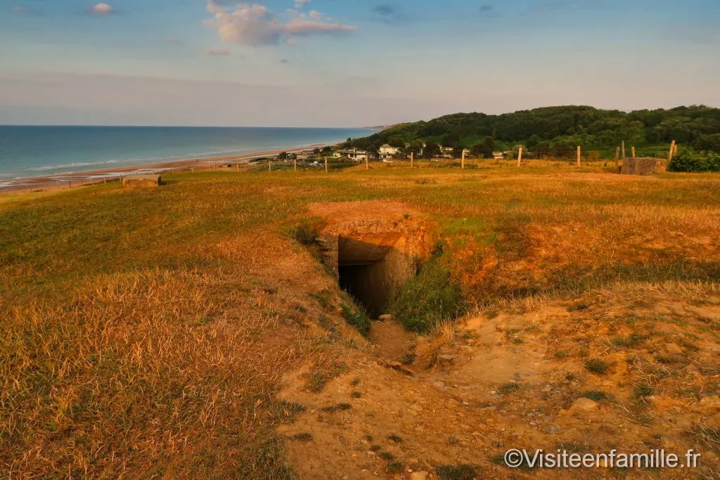 bunker sur la colline de Omaha beach