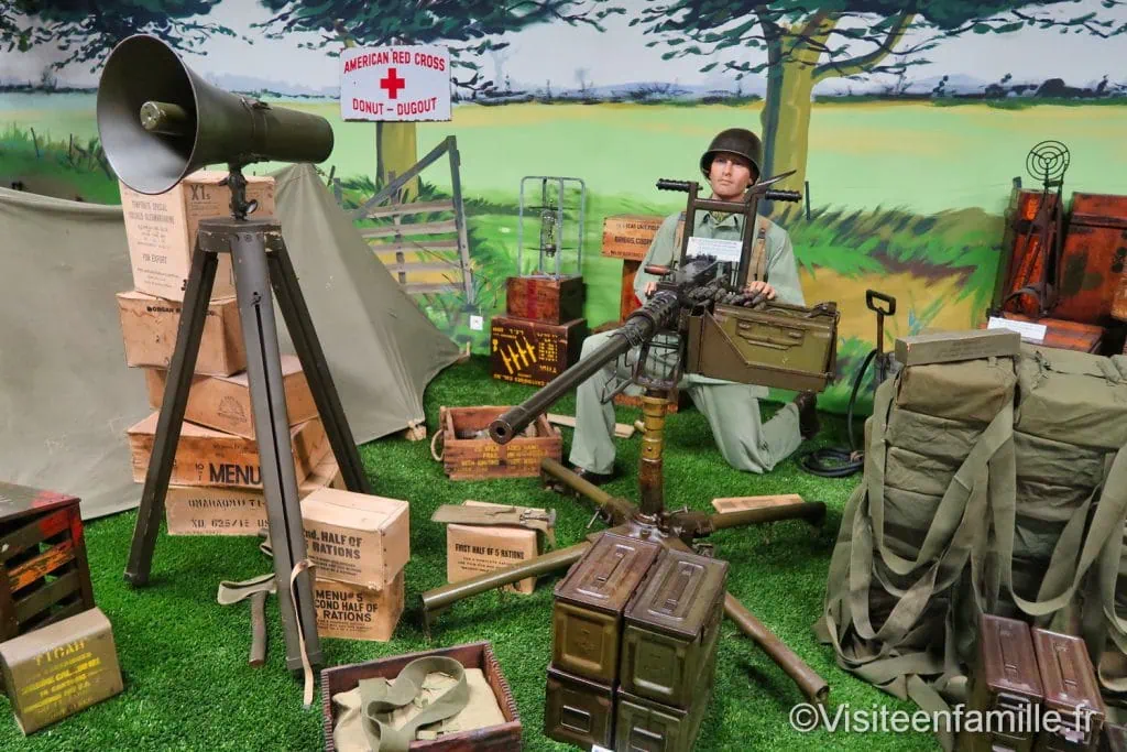 mitrailleuse musée mémorial Omaha beach