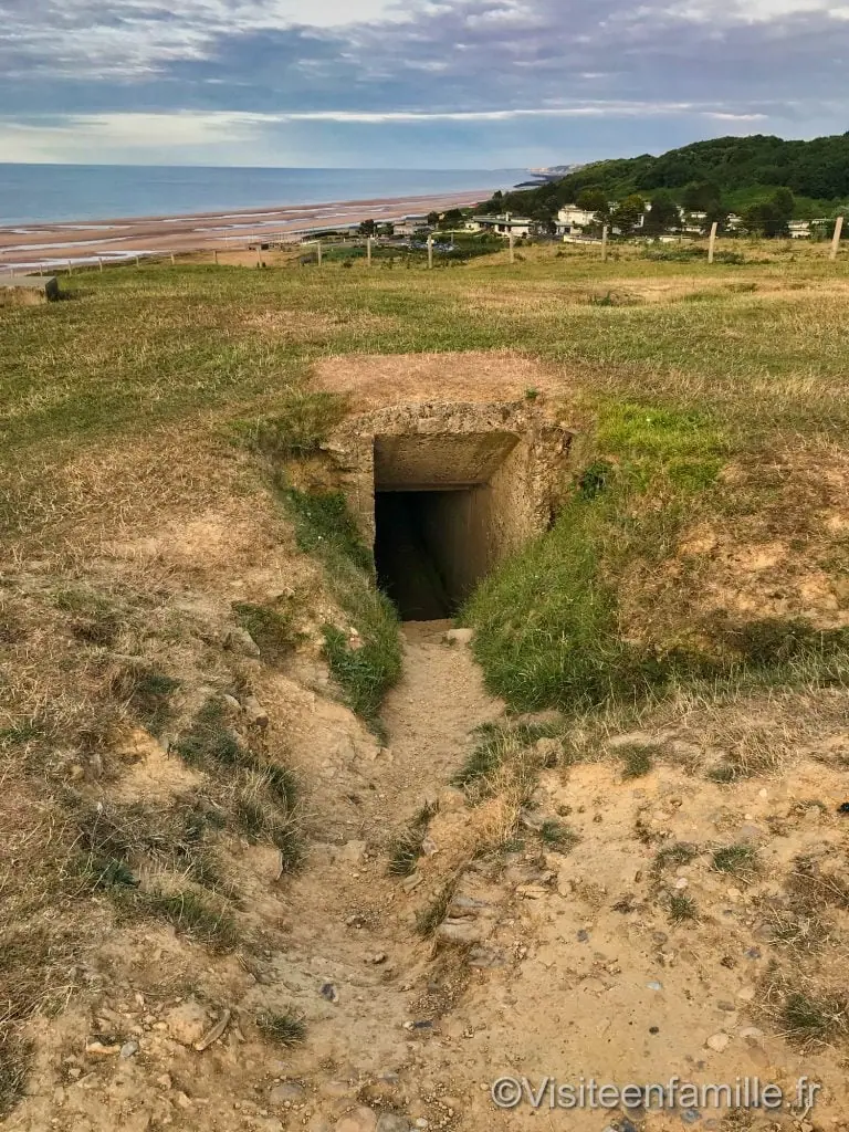Entrée du bunker à Omaha beach