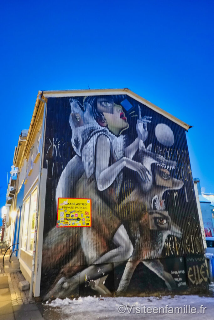 fresque murale Reykjavik