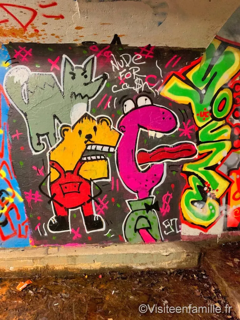 tag dans un souterrain de Reykjavik
