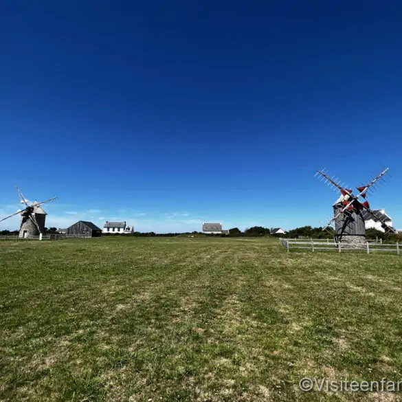 Les moulins de Trouguer depuis la route