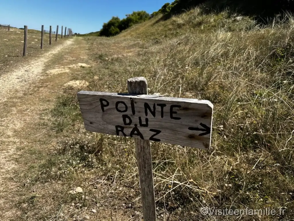 Panneau pour la Balade pointe du Raz