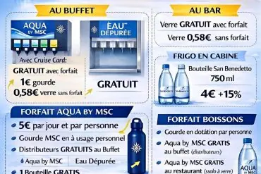 La Chartreuse du Reposoir Aqua by MSC : tout comprendre sur le nouveau système d'eau à bord des croisières MSC
